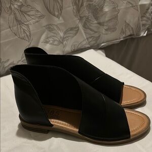 Asymmetrical Vegan Leather Sandal
